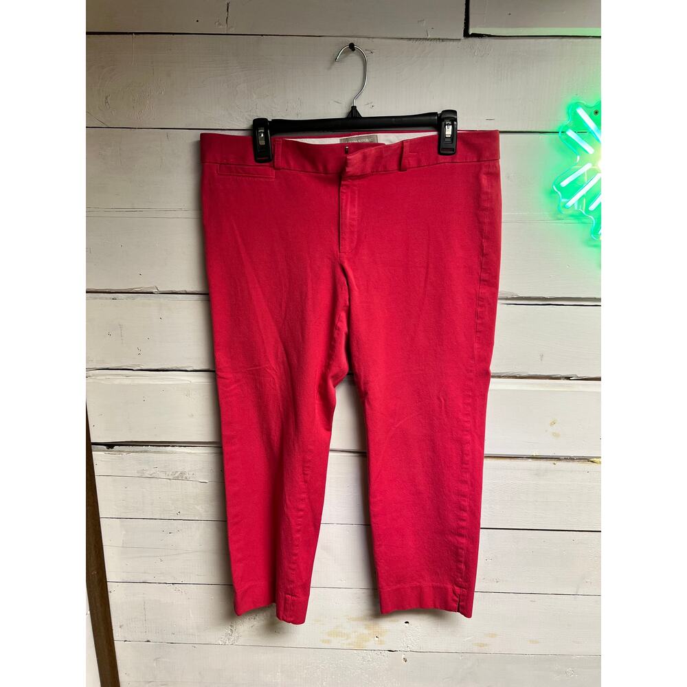 Women's Hot Pink Banana Republic Dress Pants "Sloan Fit" Petite Size 14